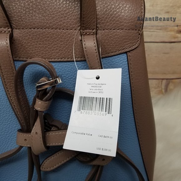 Kate Spade Medium Flap Backpack Colorblock blue main image 11